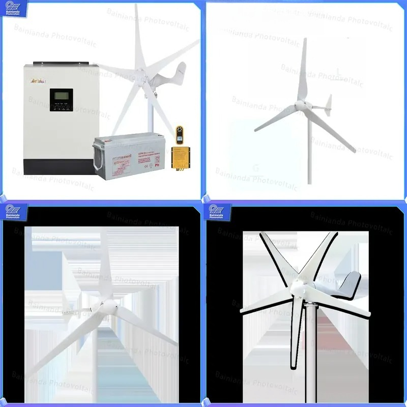 Renewable Energy Generation - 1000W Rüzgar Türbini Jeneratör Kiti Şebeke