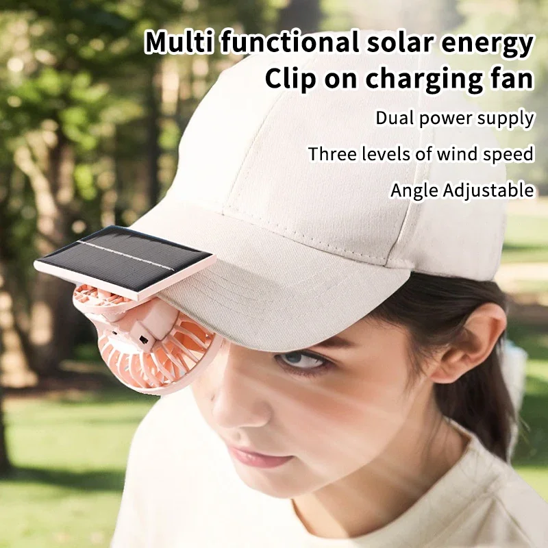 Renewable Energy Fan - Güneş Enerjili Klipsli Fan USB Şarjlı