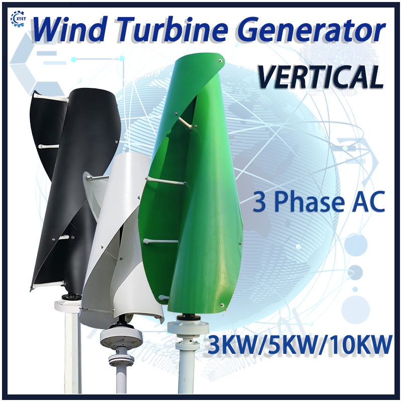 Renewable Energy Generation - Ücretsiz Enerji 10KW Dikey Eksenli Jeneratör,