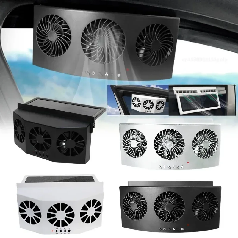 Renewable Energy Fan - 3 Kafa Araba Egzoz Fanı USB
