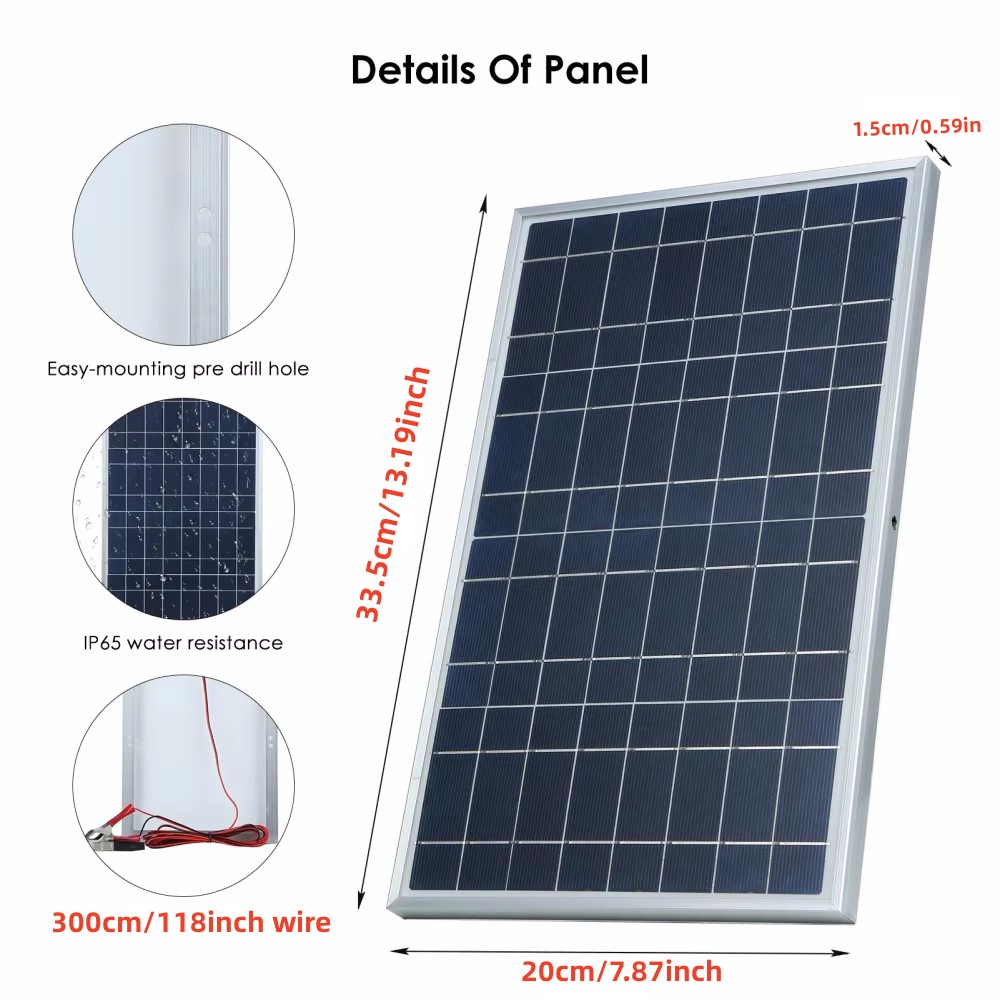 35W Güneş Paneli Kiti Komple 1 - Renewable Energy Generation incelemesi ve fiyatı